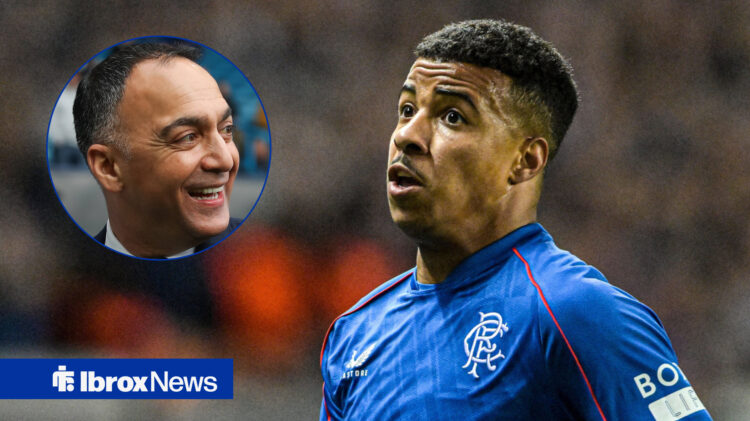Rangers striker Hamza Igamane and Paraag Marathe