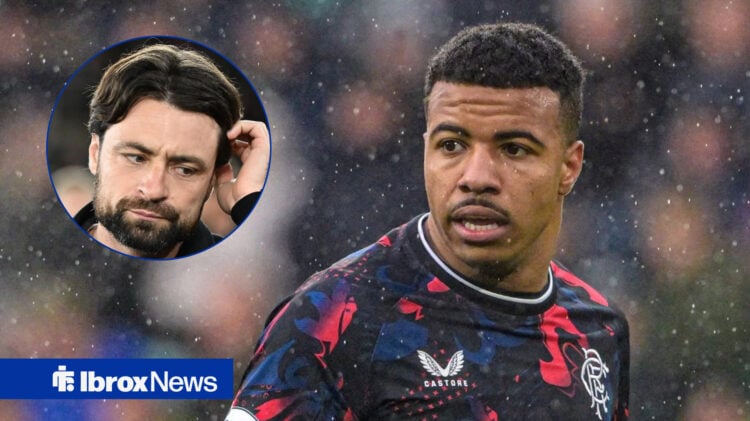 Rangers striker Hamza Igamane and Russell Martin