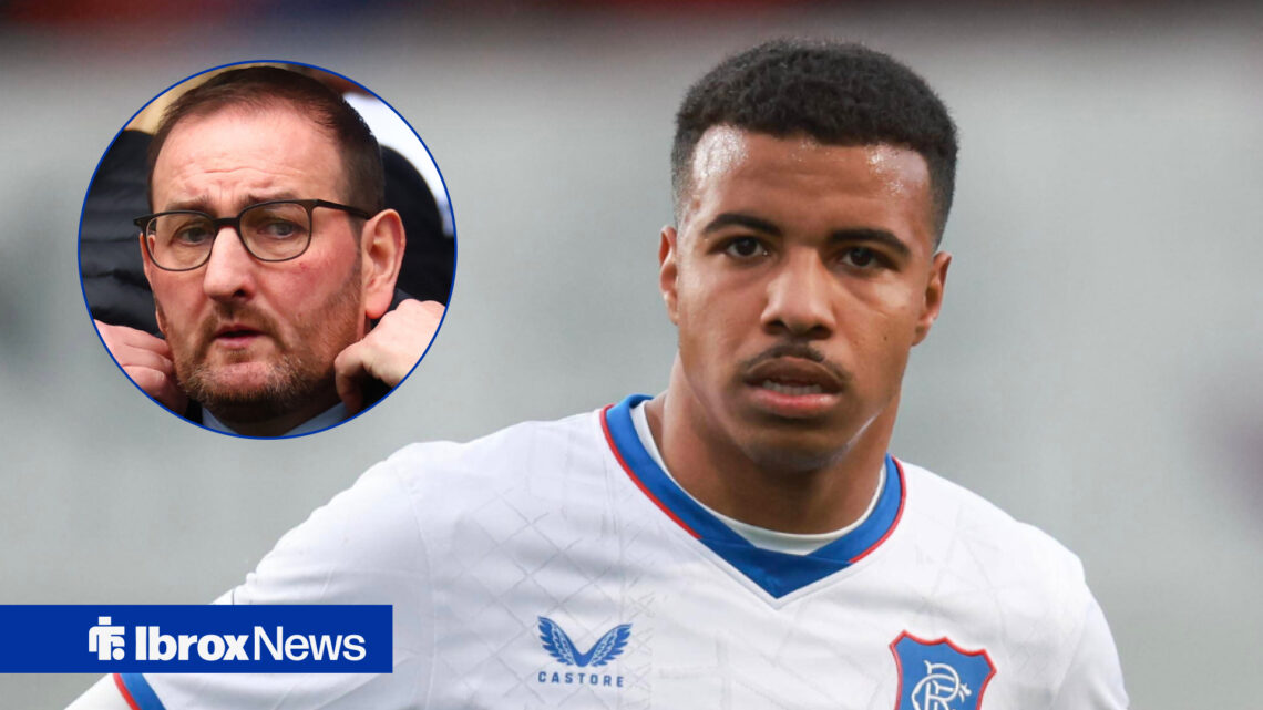 Rangers striker Hamza Igamane and Kevin Thelwell