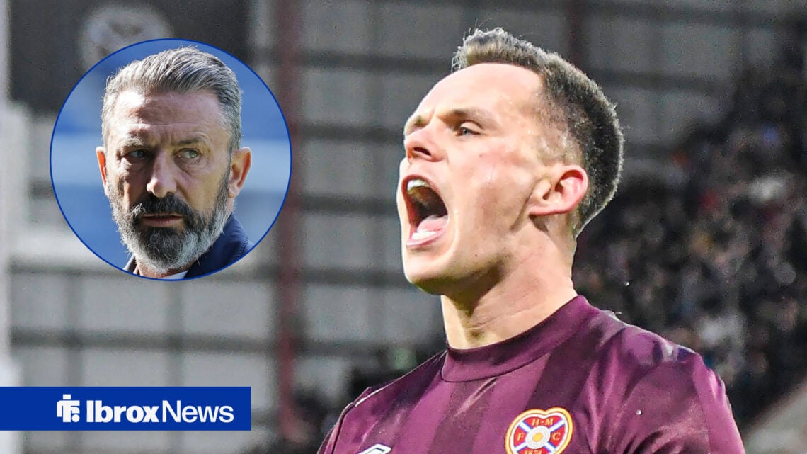 Rangers-linked Lawrence Shankland and Hearts manager Derek McInnes