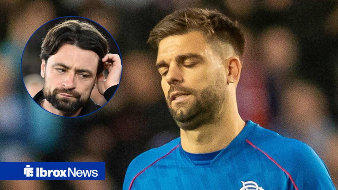 Rangers manager Russell Martin and Robin Propper