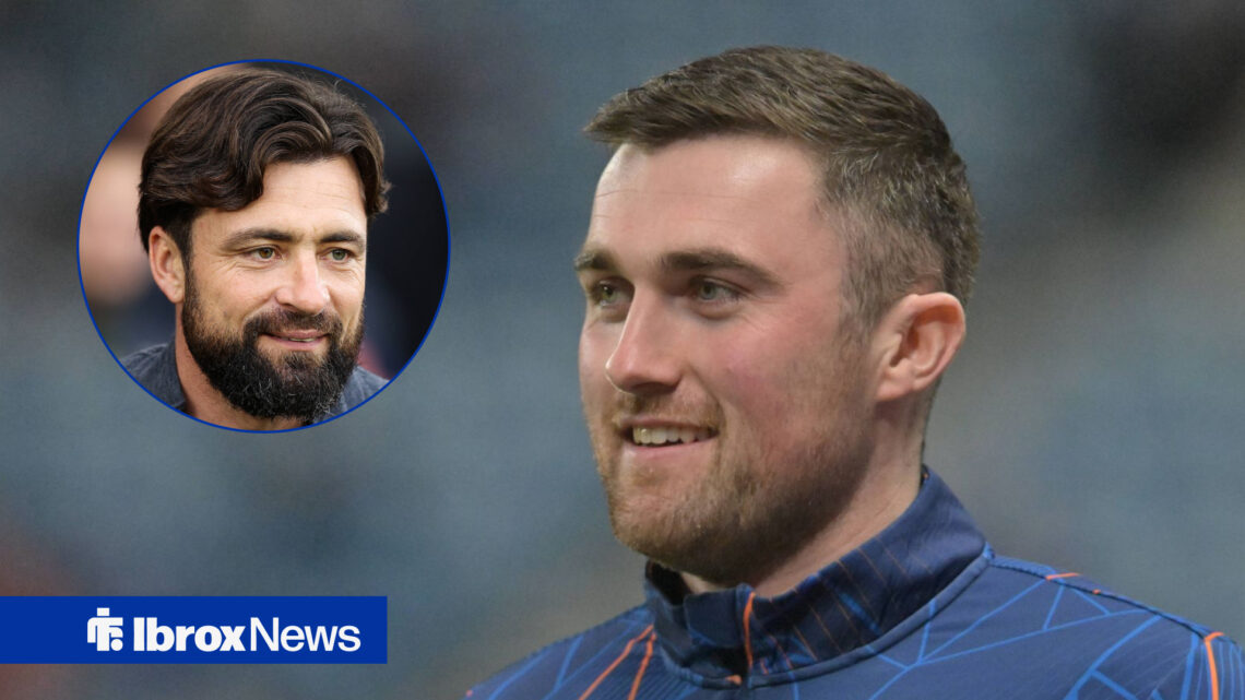 Rangers defender John Souttar and Russell Martin