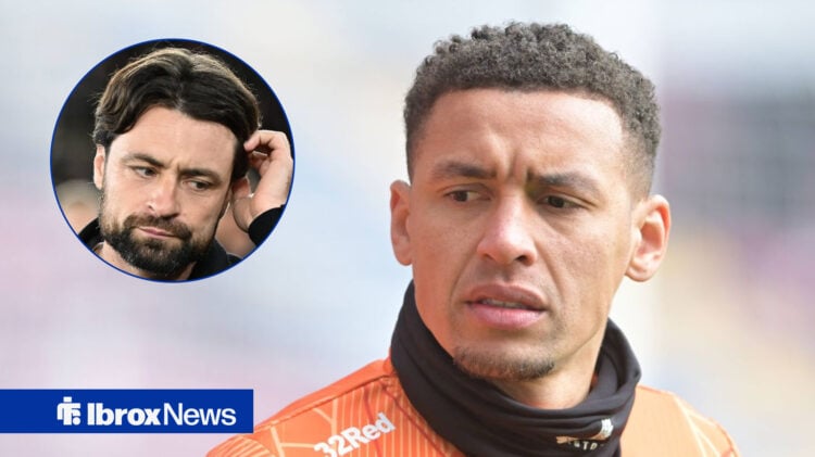 Rangers defender James Tavernier and Russell Martin
