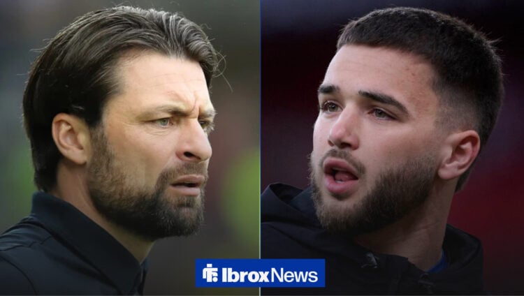 Rangers manager Russell Martin and Nico Raskin.