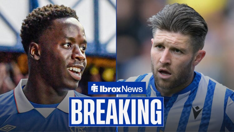 Rangers winger Djeidi Gassama & Josh Windass.