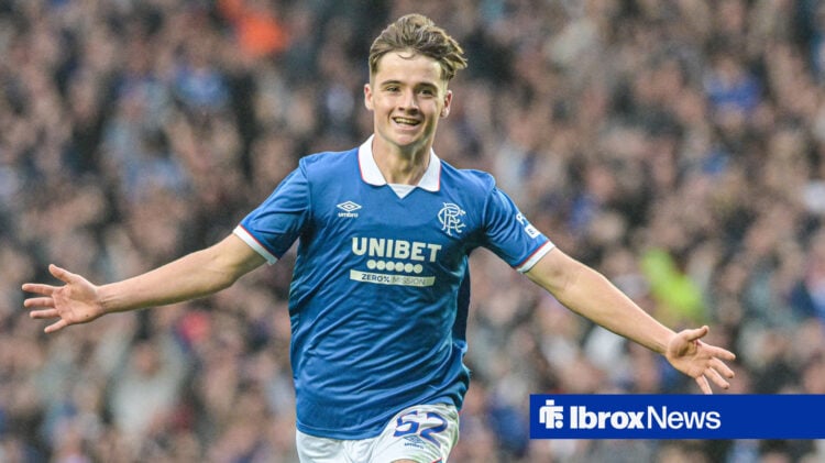 Findlay Curtis celebrates his goal against Panathinaikos