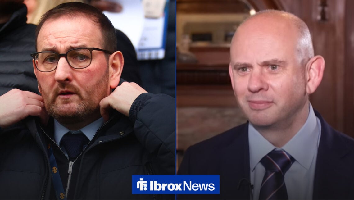 Split image of Kevin Thelwell and Patrick Stewart