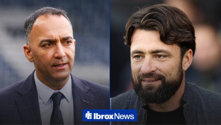 Paraag Marathe looks towards a smiling Russell Martin