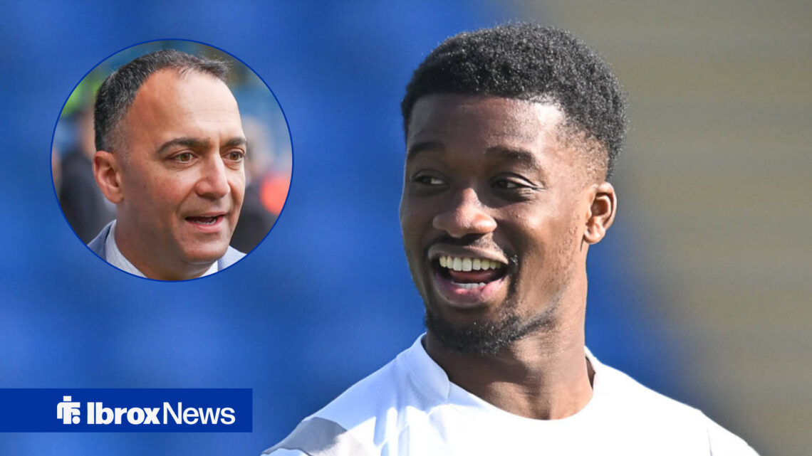 Rangers vice chairman Paraag Marathe and former Peterborough defender Emmanuel Fernandez