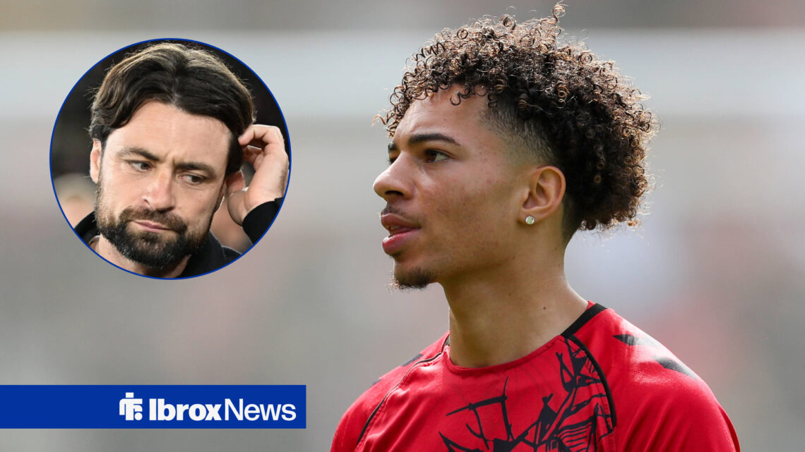 Rangers manager Russell Martin and Southampton forward Samuel Edozie
