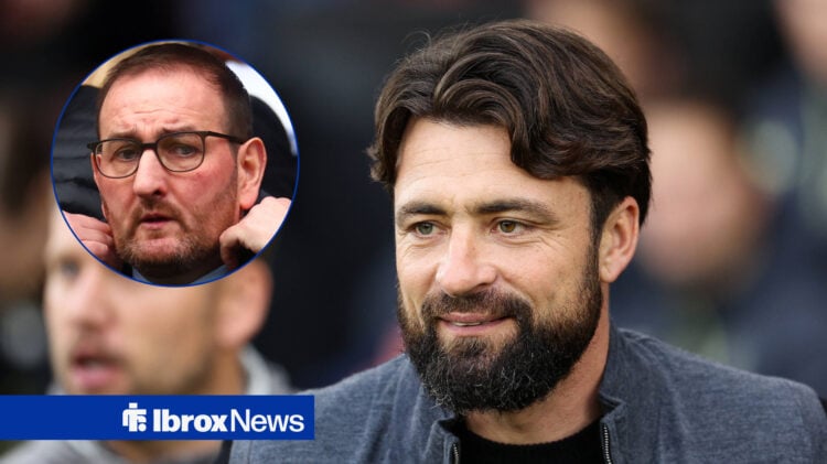 Rangers manager Russell Martin and Kevin Thelwell in circular inset