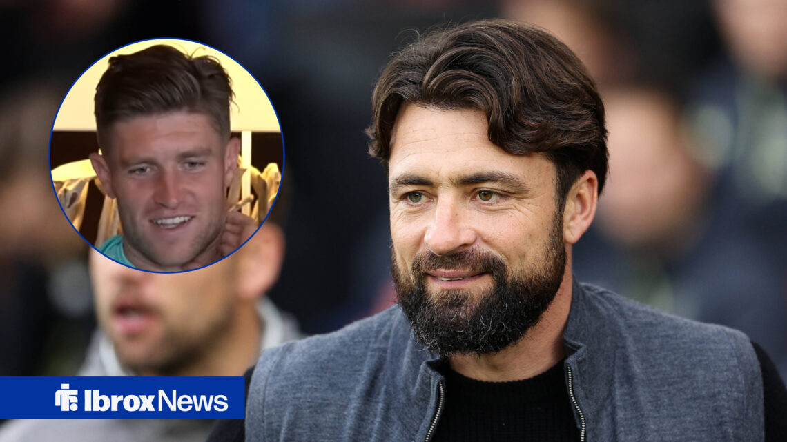 Rangers manager Russell Martin and Sheffield Wednesday attacker Josh Windass