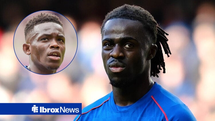 Rangers defender Clinton Nsiala and Rabbi Matondo