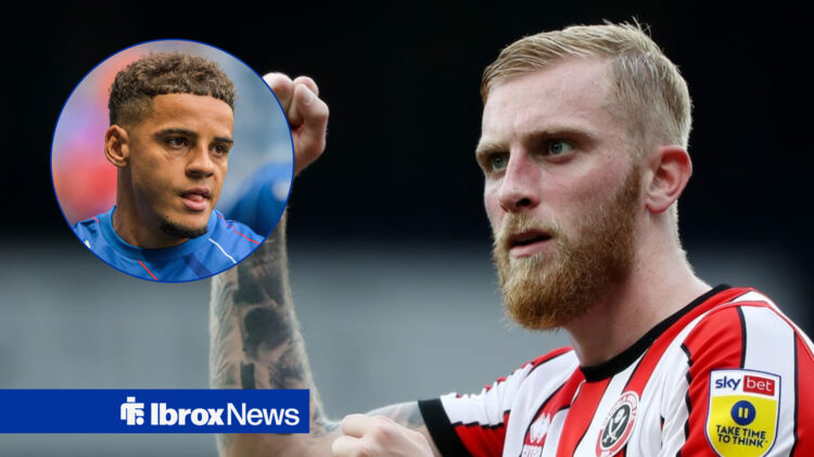 Oli McBurnie has messaged Rangers star Max Aarons.