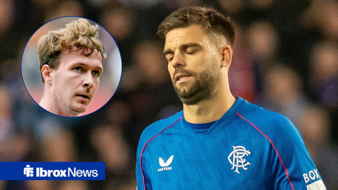 Rangers defender Robin Propper and Kieran Dowell