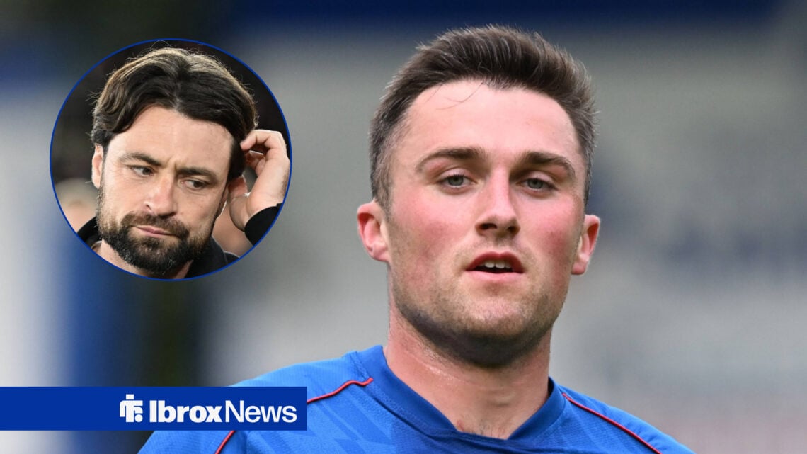 Rangers defender John Souttar and Russell Martin