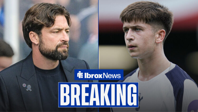Breaking news at Ibrox as Russell Martin glances at Rangers target Mikey Moore.