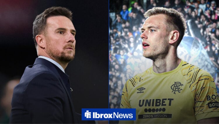 Ex-Rangers manager Barry Ferguson and target Karl Hein.