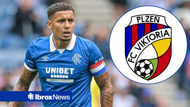 James Tavernier, Viktoria Plzen badge