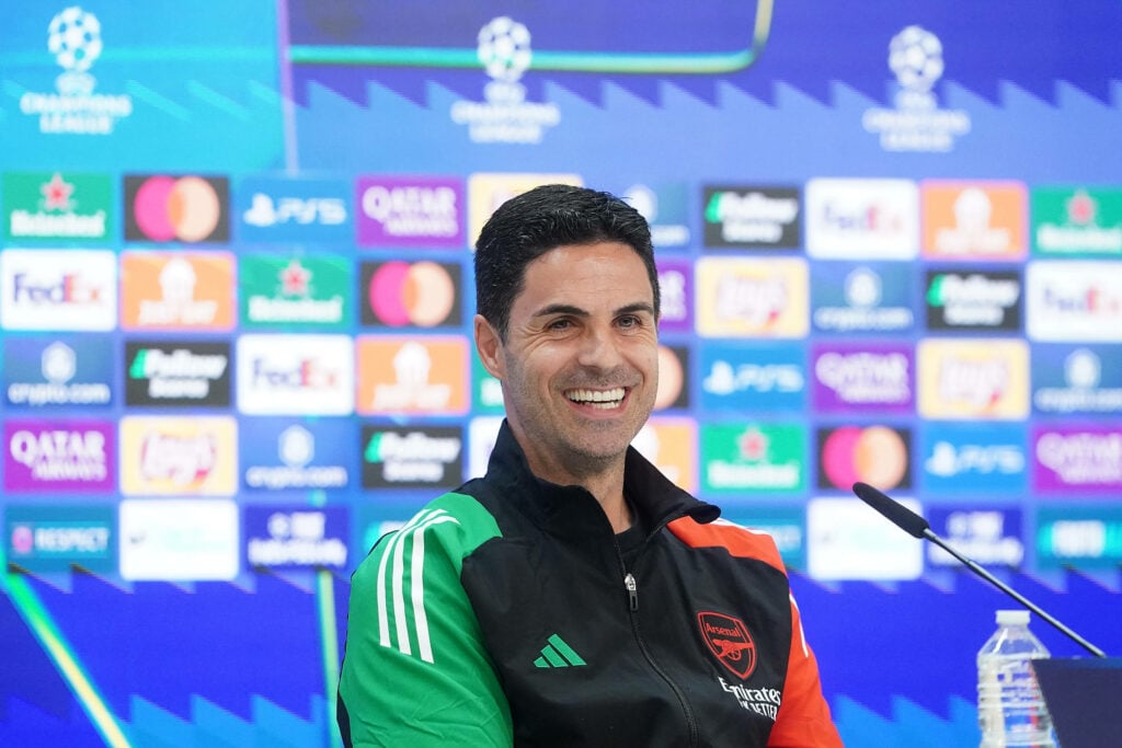Mikel Arteta at Arsenal press conference