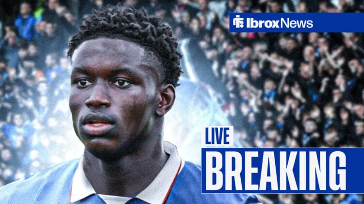 Nobel Mendy in Rangers kit