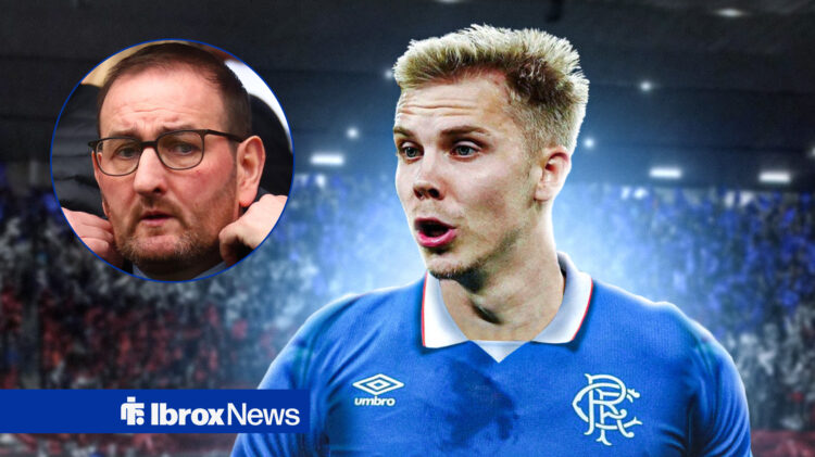 Rangers sporting director Kevin Thelwell and Go Ahead Eagles forwrad Oliver Antman
