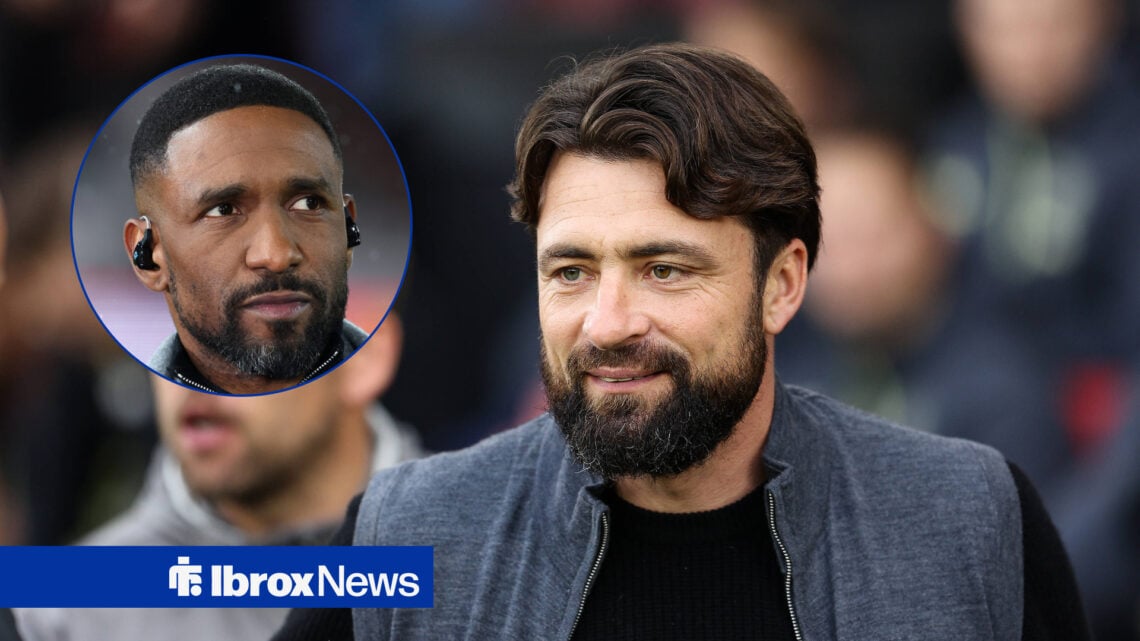 Rangers manager Russell Martin and Jermain Defoe in circular inset