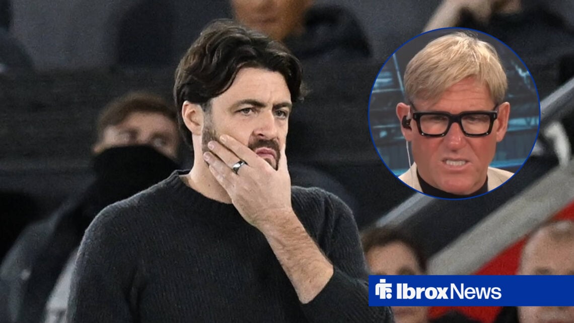 Rangers manager Russell Martin and Simon Jordan in circular inset