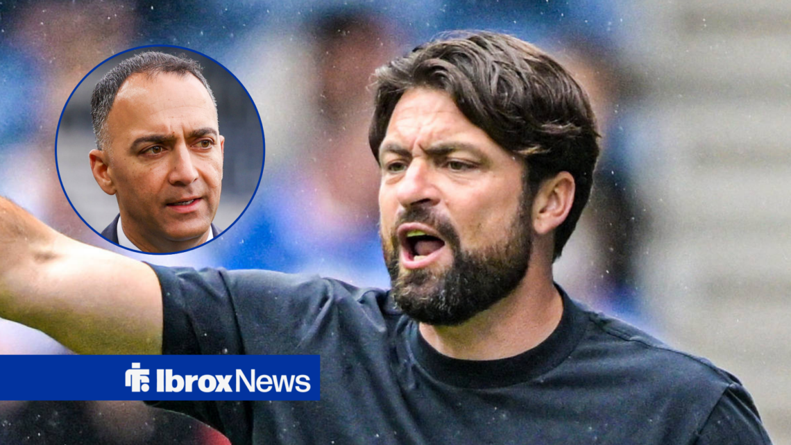 Rangers manager Russell Martin and Paraag Marathe in circular inset