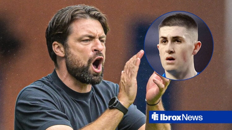 Rangers manager Russell Martin and Bailey Rice