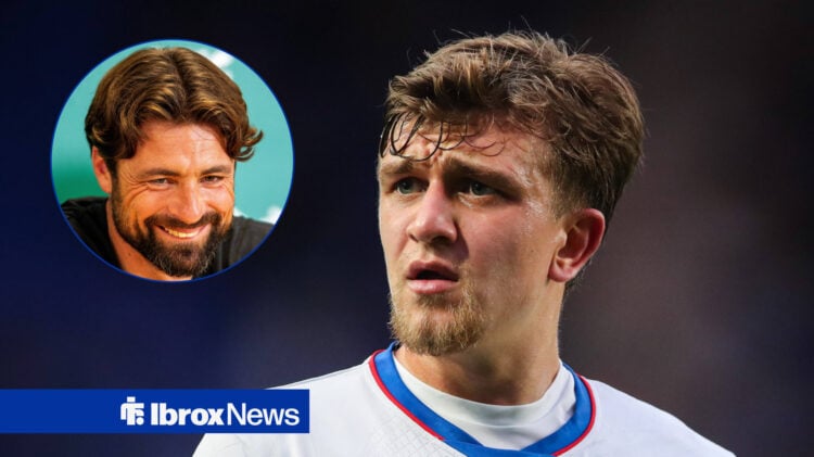 Rangers defender Ridvan Yilmaz and Russell Martin