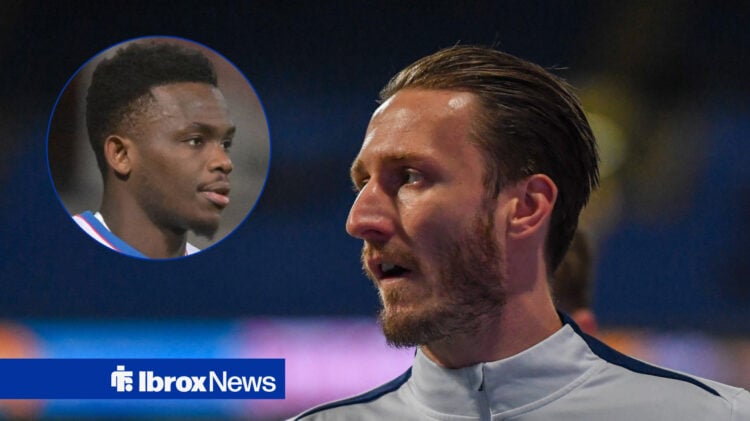 Rangers defender Ben Davies and Rabbi Matondo