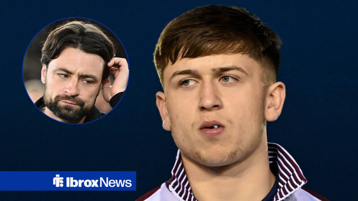 Rangers forward Mikey Moore and Russell Martin