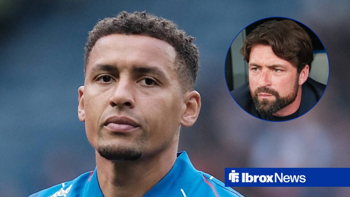 Rangers right-back James Tavernier and Russell Martin in circular inset