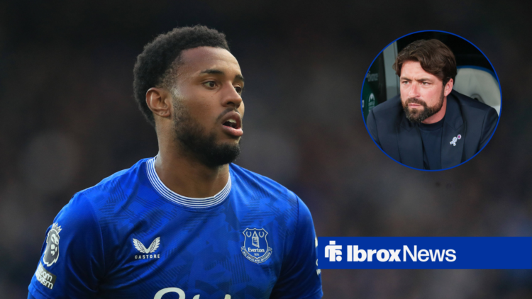 Rangers target Youssef Chermiti and manager Russell Martin in a circular inset.