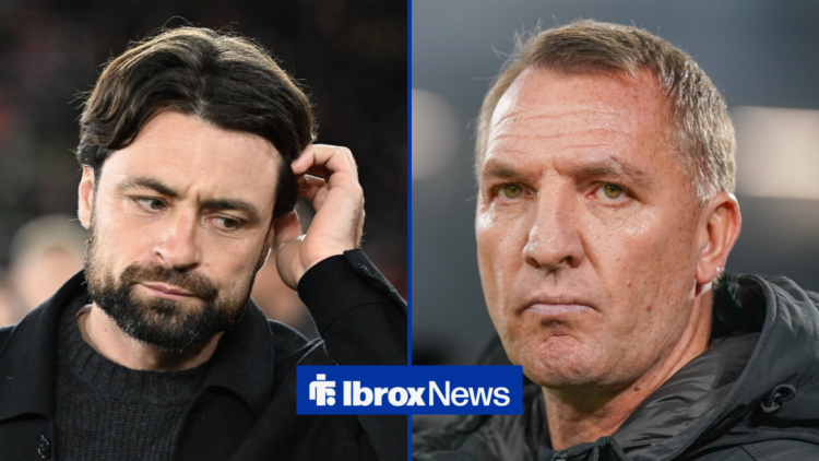 Russell Martin and Brendan Rodgers in side-by-side image