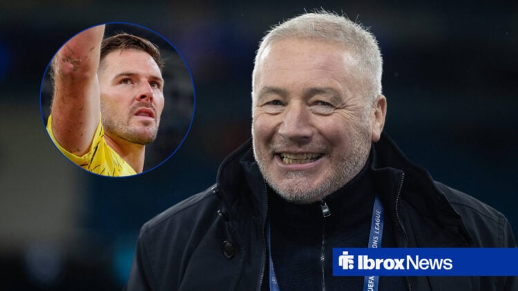 Ally McCoist and Rangers goalkeeper Jack Butland