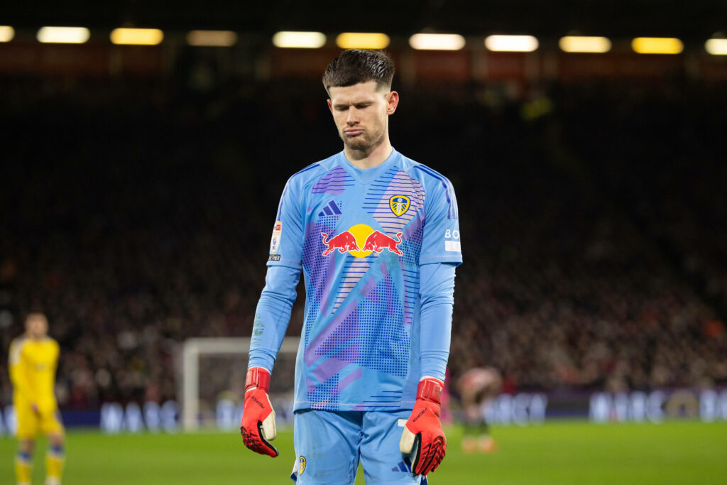 Rangers target Illan Meslier playing for Leeds United