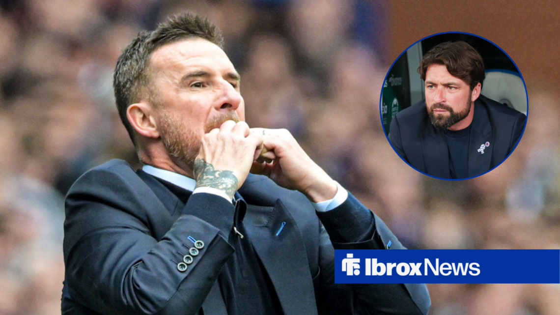 Barry Ferguson standing alongside a circle inset of Russell Martin