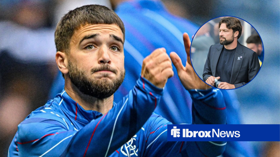Nico Raskin alongside a circle inset of Russell Martin