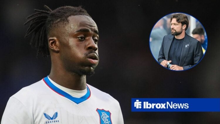 Clinton Nsiala alongside a circle inset of Russell Martin.