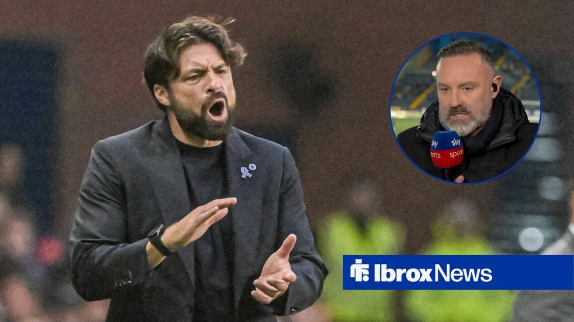Russell Martin alongside a circle inset of Kris Boyd.