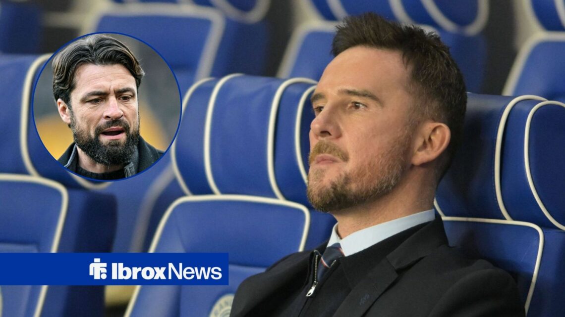 Barry Ferguson alongside a circle inset of Russell Martin