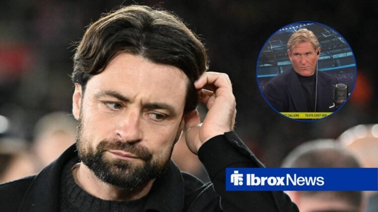Russell Martin alongside a circle inset of Simon Jordan.