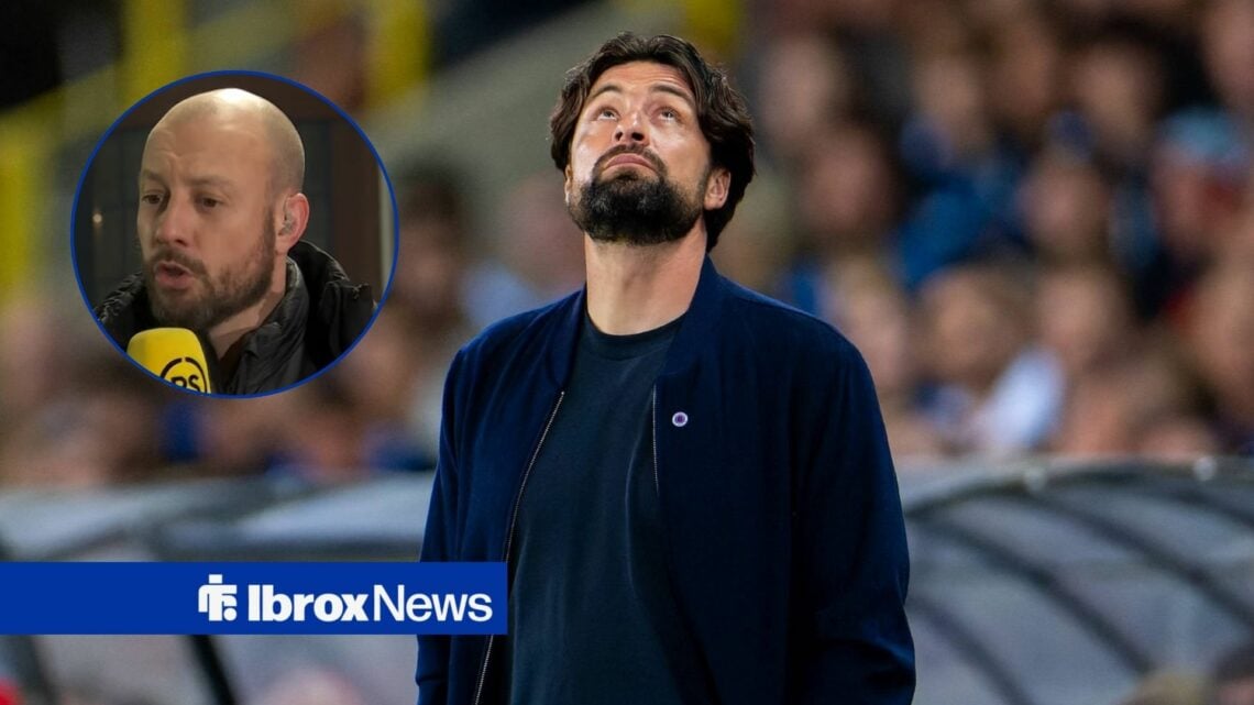 Russell Martin looking up with Alan Hutton inset