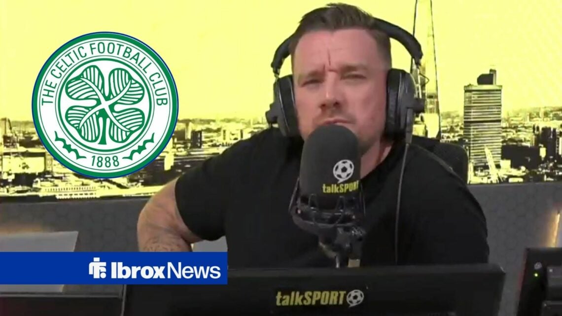 Jamie O'Hara with the Celtic Badge inset.