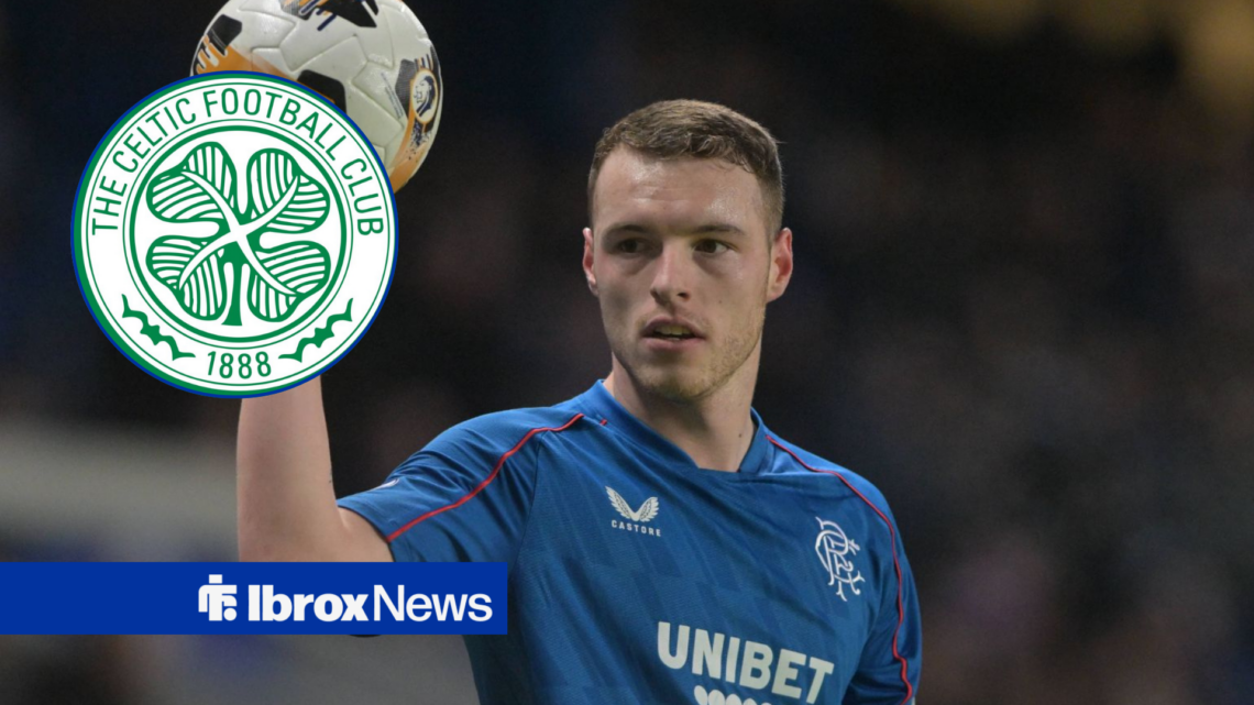 Leon King with the Celtic badge inset.