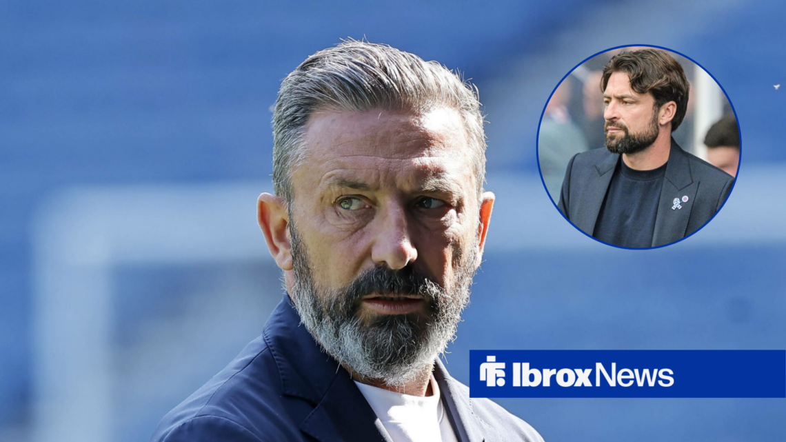 Derek McInnes with Russell Martin inset.