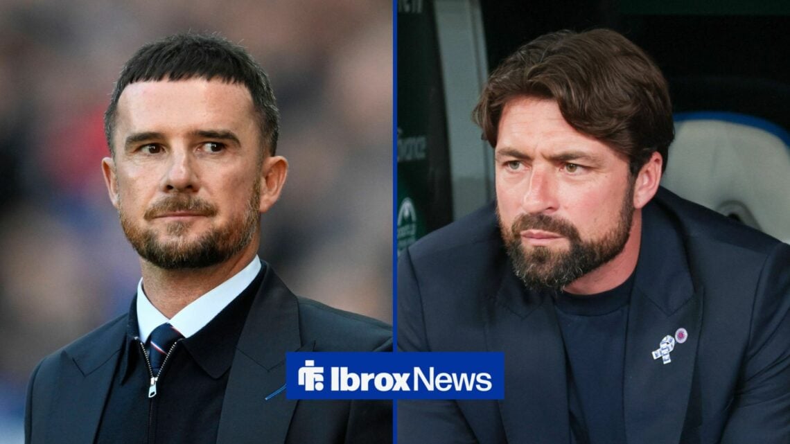 Barry Ferguson and Russell Martin in a split image.