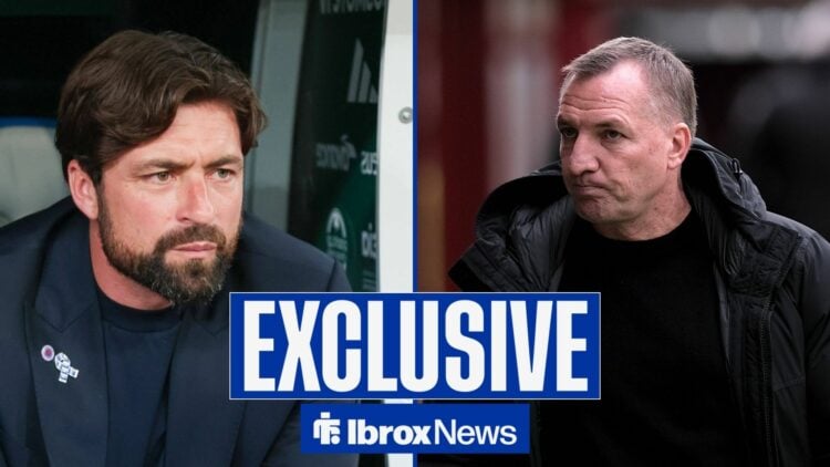 Russell Martin and Brendan Rodgers face off.